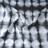 Darkest Green-Black Shibori Cotton, Hand-Dyed, By the Yard, from India  #TK-40