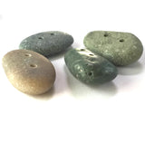 SALE Beach Stone Buttons, 4 Mixed, Approx. 1", # BCH-51