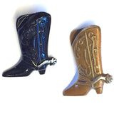 Brown Western Boot Metal Button, 3/4" By Susan Clarke
