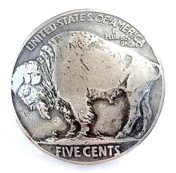 Re-Stocked, Authentic Buffalo Nickel Coin SCREW-BACK Concho,  7/8" USA  #SW-31-SC