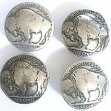 Authentic Buffalo Nickel Coin SCREW-BACK Concho,  7/8" USA  #SW-31-SC