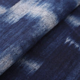 Indigo Kasuri Cotton Ikat from Japan 40" Wide By the Half Yard # NS-40