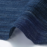 Navy CREPE Stripe Lightweight Drapey Artisan Cotton Kasuri from Japan 42" Wide, By the Half Yard # NS-44