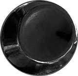 Lunar Graphite, Near-Black Mirror Crescent Button 11/16" / 17mm Shank Back, JHB Germany # FJ-81