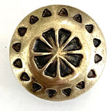Brass Concho Button w. 'Wreath' Design 5/8"  #SW-260