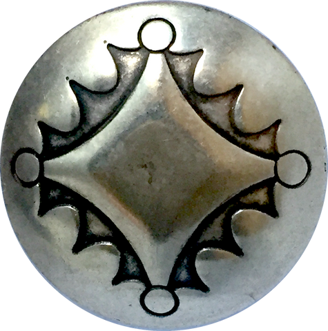 Concho Button Silver Four Directions 7/8" #SW-17