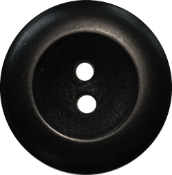Round Black Velvet Corozo Tagua 2-Hole Button 1/2"  #454