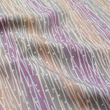 Pastel Rainstorm Crepe Vintage Kimono Silk 14" x 64"   #4638
