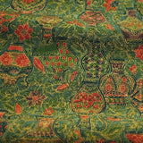 Pottery Jungle Vintage Kimono Silk Chirimen Crepe 6.5" x 13.5". #4328