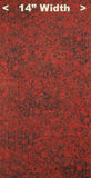 Burgundy Fire Jungle 'Matelasse Crepe' Vintage Kimono Silk, 10" x 53". #4418