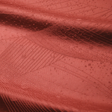 Cinnabar Satin Vintage Kimono Silk Jacquard  6.5" x 84". #4321