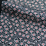 SALE Health & Happiness Hexagons Black & White Kimono Silk Pieces 14" x 65"  #3784