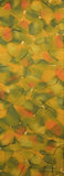 Olive/Ochre/Tangerine Blend Vintage Kimono Silk 9" x 19"  #4483
