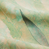 Turquoise Watercolor Daydreams Vintage Kimono Silk  6.5" x 34"    #4271
