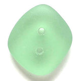 Peridot Light Green Recycled Silky "Seaglass" Button,1/2" - 3/4"  SALE $1.15 each