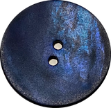 Indigo/Navy Velvet Large Agoya Shell 1-1/8" 2-hole Button, #1207