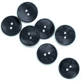 Black Velvet Agoya Shell 3/4" 2-hole Button, Pack of 5 for $7.25   #1205