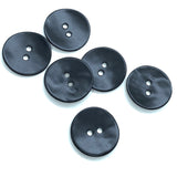 Black Velvet Agoya Shell 3/4" 2-hole Button, Pack of 5 for $7.25   #1205