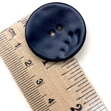 Large Black Velvet Agoya Shell 1-1/8" 2-hole Button,  #1204
