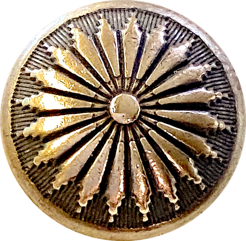Mesa Sunflower Brass/Black Concho Button 5/8", #SW-214