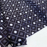 Indigo/White Textured Yukata 'Shibori' Kimono Cotton from Japan, By the Yard #439