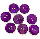 Bright Purple Shiny Agoya Shell Button, 5/8".  #1243.   90¢ each
