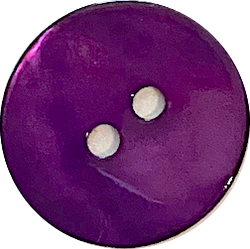 Bright Purple Shiny Agoya Shell Button, 3/4".  #1242.   $1.40 each