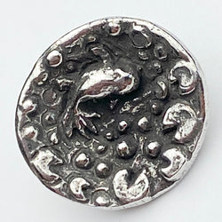 Tiny Pewter Heart Buttons, Antique Silver Finish 3/8 #SK1750