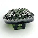Olive Green Acorn-Top European Vintage Glass 1/2" Buttons Set of 12  #BK 542