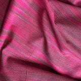 REMNANT Pinks and Greens Woven Shot Cotton from India 1-7/8 Yard PIECE #CHL-928