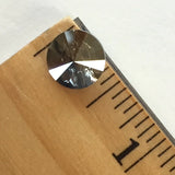 Small Swarovski Button, Crystal Satin Graphite 10mm / 3/8"