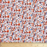 Bauhaus Brights/White Liberty Tana Lawn Cotton by the HALF Yard "Bauhaus Showmen"