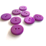 3/8" Bright Purple River Shell 2-hole Button, TEN for $8.00  #2250