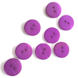 3/8" Bright Purple River Shell 2-hole Button, TEN for $8.00  #2250