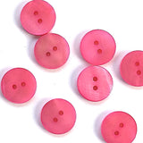 Bright Pink River Shell 5/8" 2-hole Button, Pack of 8 for $8.00  #1781