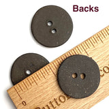 Celadon/Brown 1" Flower Ceramic Buttons 2-Hole #RN-CLFL