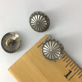 Small Sunflower Southwest Button 1/2" Nickel Silver,  #SW-51