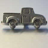 Pickup Truck Button in Pewter, 7/8" USA Pick Up