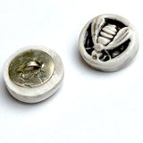 Bee Art Stone Button by Susan Clarke 1/2" #SC-1044