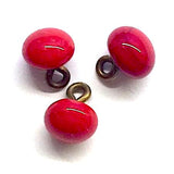 Vintage Red Glass-Berries from Japan 1/4" Tiny #GL360