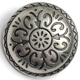 SALE Sunpath Concho Button, Nickel Silver 7/8"  #SWC-12