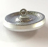 Sapphire-Indigo Peacock Czech Glass Button, 22mm  7/8" # CZ 247