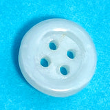 Vintage White Milk Glass 4-Hole Buttons 10mm / 3/8"  Pack of 8  #OT-123