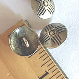 Sixteen Rays Sun Zia Small Concho Button Nickel Silver 1/2"  #SW-37