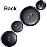 SALE Black Velvet Corozo Tagua 2-Hole Button 5/8"  #455