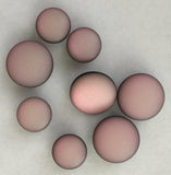 Pink Pastel Glow Shank Button, Rose Petal, 7/16" or 5/8"