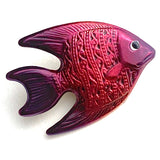 Fish Button Maroon by Susan Clarke   7/8"  # SC-617