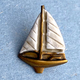 Sailboat Metal 3/4" Button By Susan Clarke, USA  #528