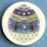 Easter Egg Mother of Pearl Button, Blue, 1-3/8" #SC-1673 by Susan Clarke
