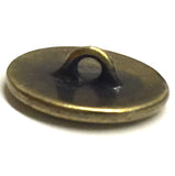 Lotus Small Antique Brass Button 1/2" TierraCast #6585-27